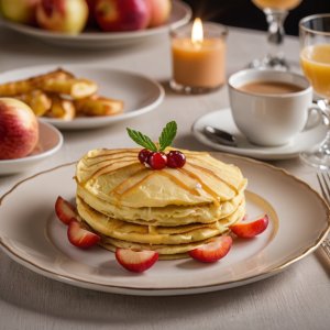 Omelette sucrée aux pommes
