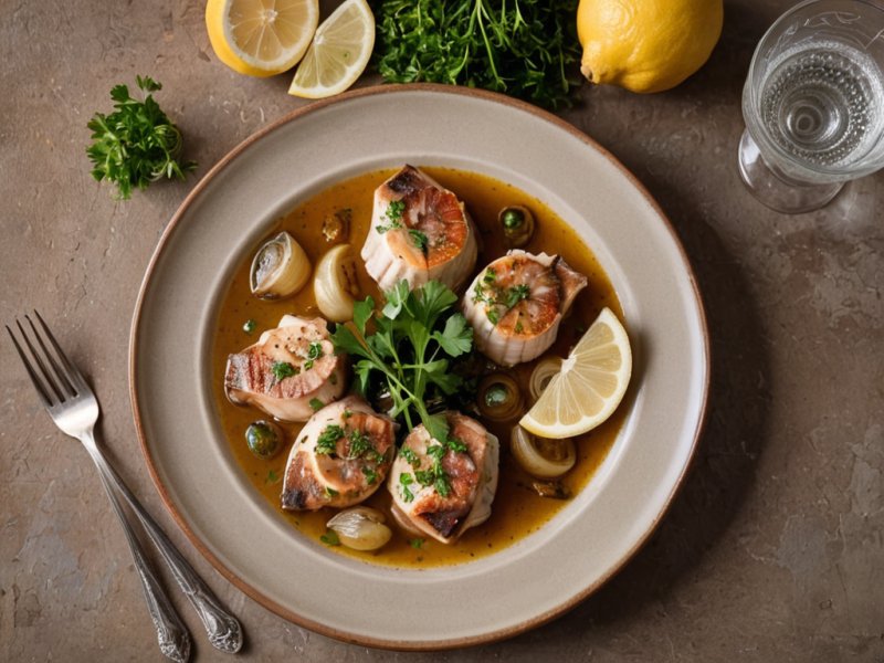 Osso Buco de lotte au citron