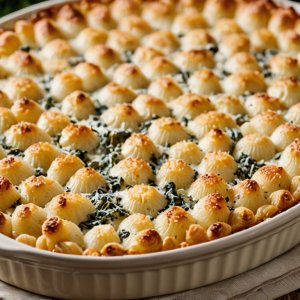 Pâtes aux épinards gratinées au chèvre