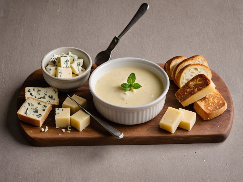 Pâtes à la fondue de poireaux et gorgonzola