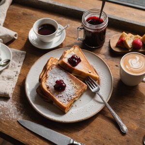 Pancakes de pain perdu