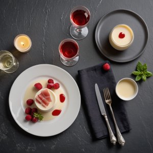 Panna Cotta au parmesan et jambon de parme