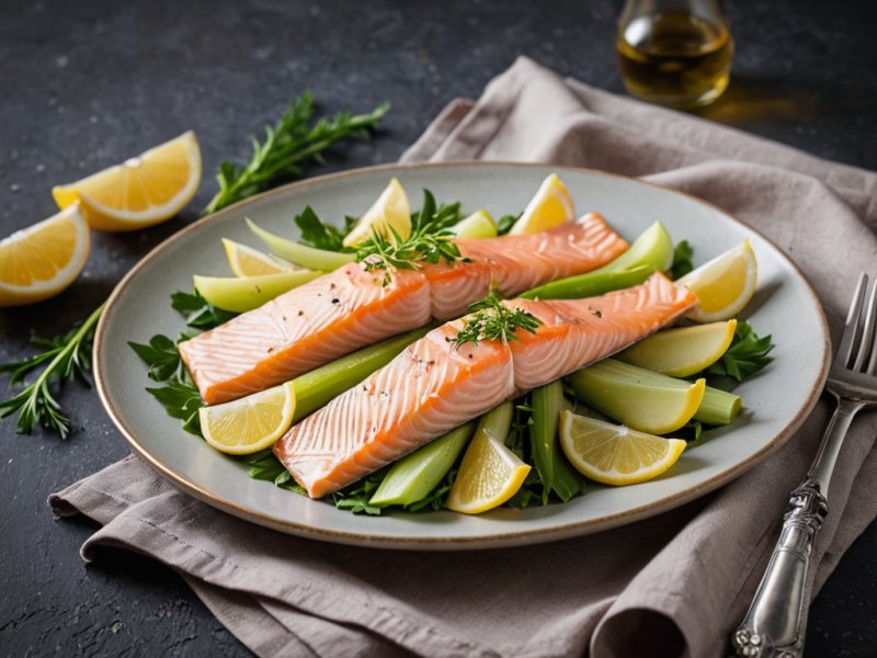 Papillote de saumon aux endives facile