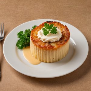 Parmentier de pommes de terre au saumon