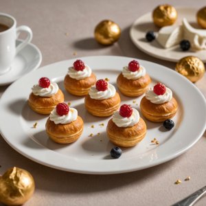 Petits choux à la crème de café