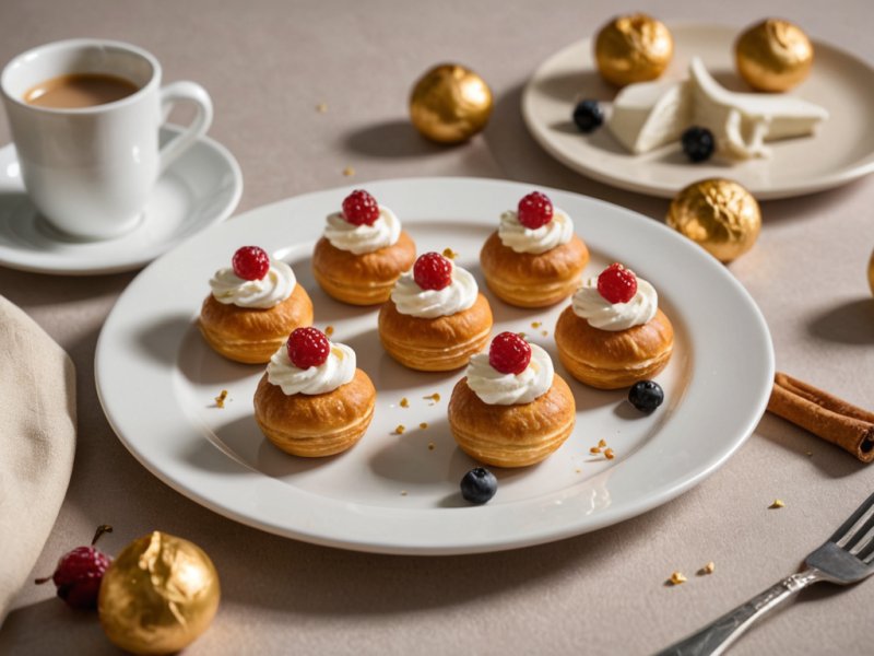 Petits choux à la crème de café