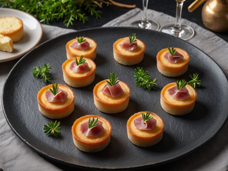 Petits flans au jambon