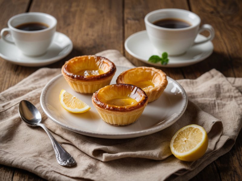Petits flans portugais (Pasteis de Nata)