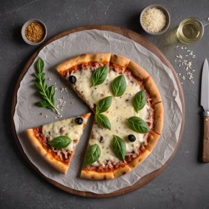 Pizza blanche à la roquette et au parmesan