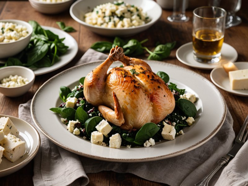 Poitrines de poulet farcies aux épinards et feta