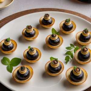 Papas rellenas de caracoles