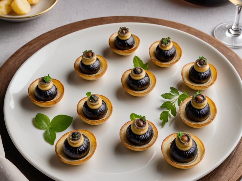 Pommes de terre farcies aux escargots