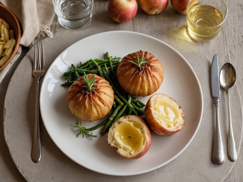 Pommes de terre farcies aux miettes de thon