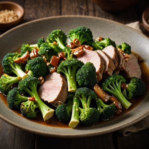 Porc sauté aux brocolis