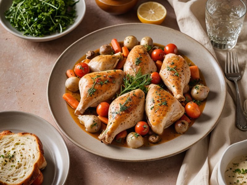 Poulet aux écrevisses