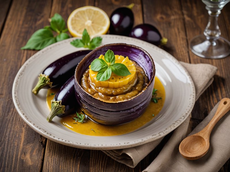 Purée d'aubergine à l'ail