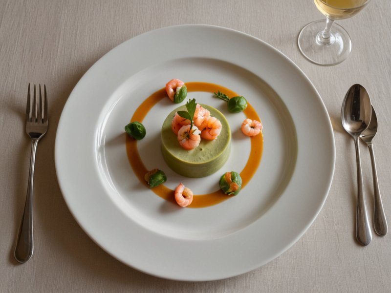 Purée d'avocat aux crevettes