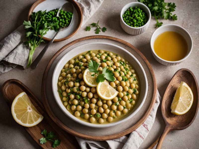 Purée de pois chiches à l'orientale