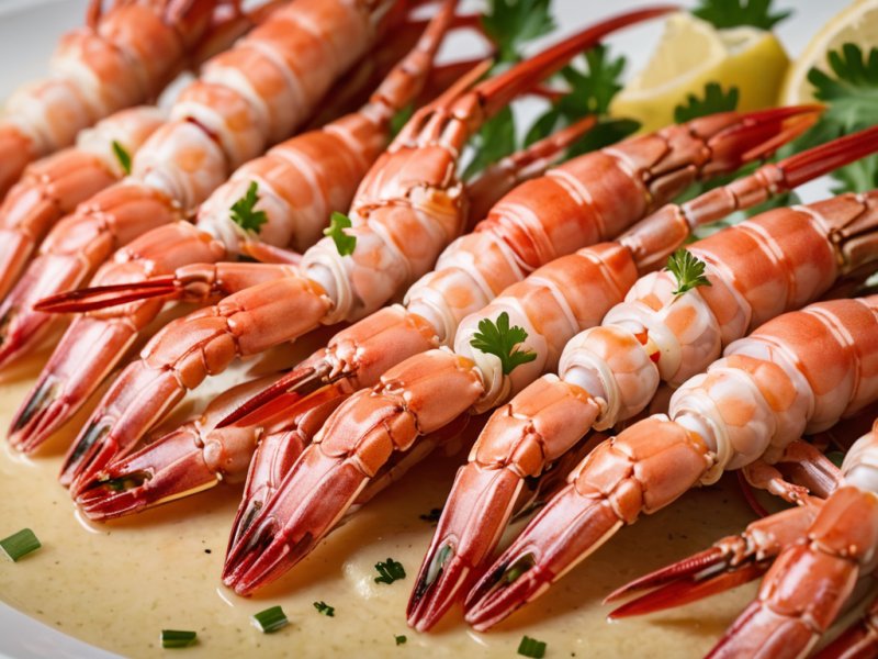 Queues de langoustines