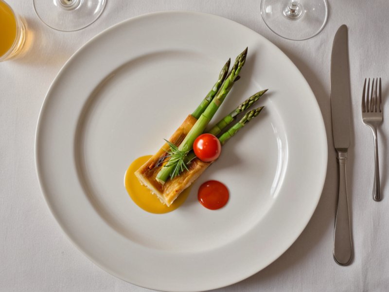 Quiche asperges tomates