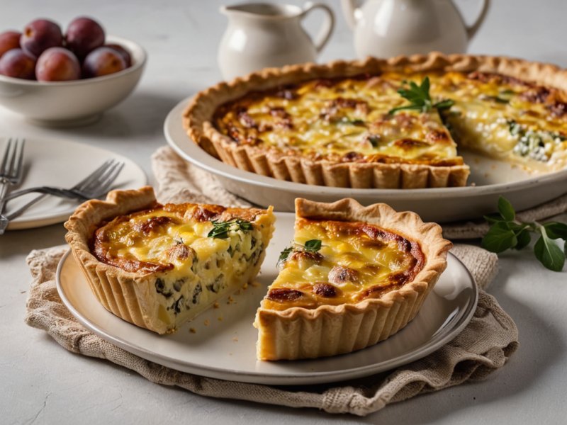 Quiche au chou-fleur et gorgonzola