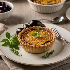 Quiche aux aubergines