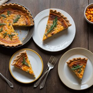 Quiche aux carottes et poivrons