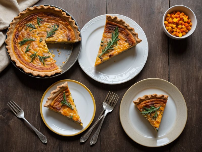 Quiche aux carottes et poivrons