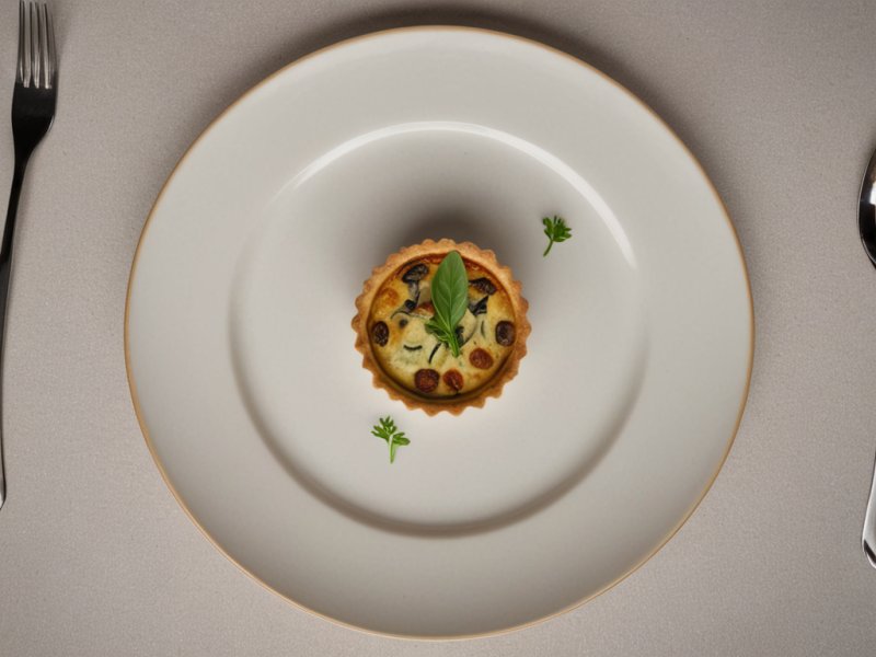 Quiche aux courgettes et champignons