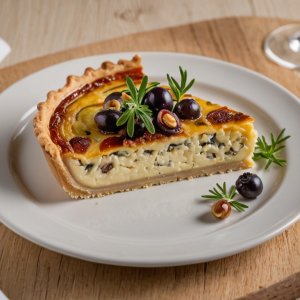 Quiche aux oignons et fromage