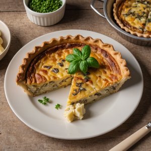 Quiche aux restes de volaille
