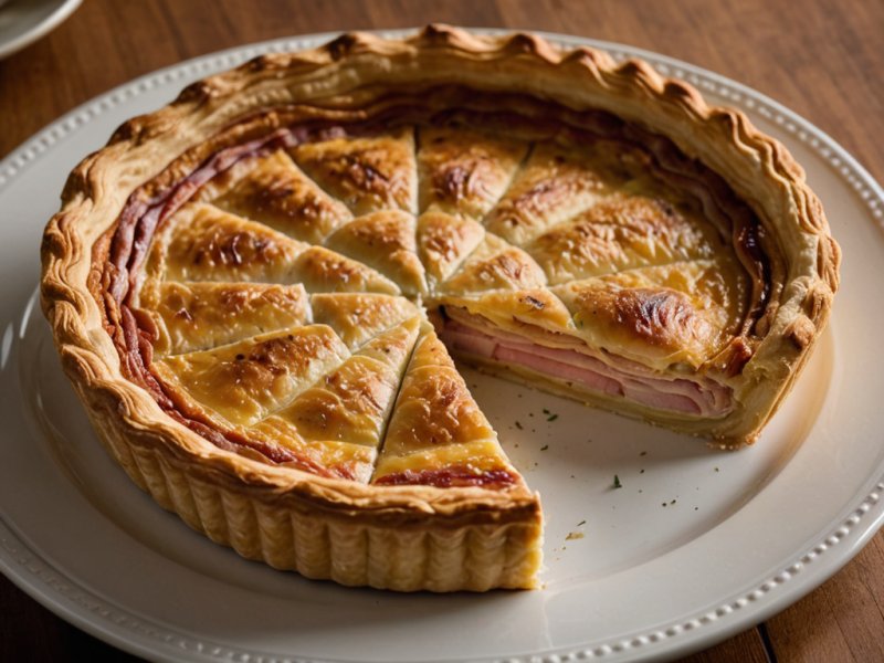 Quiche jambon-cresson
