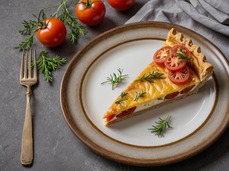 Quiche tomate chèvre