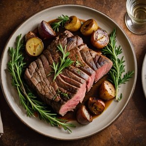 Rôti de boeuf aux herbes