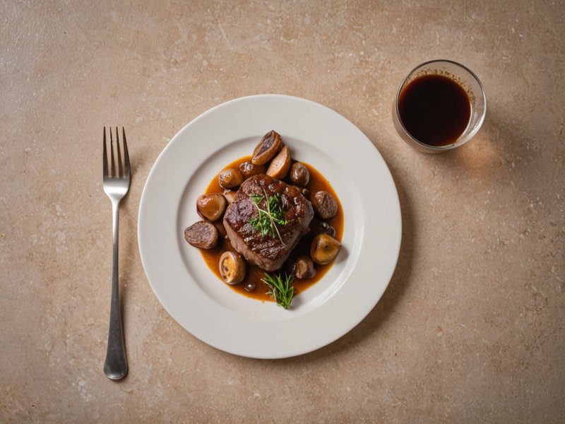 Rôti de boeuf sauce madère