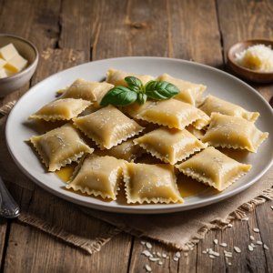 Raviolis aux épinards et aux carrés frais