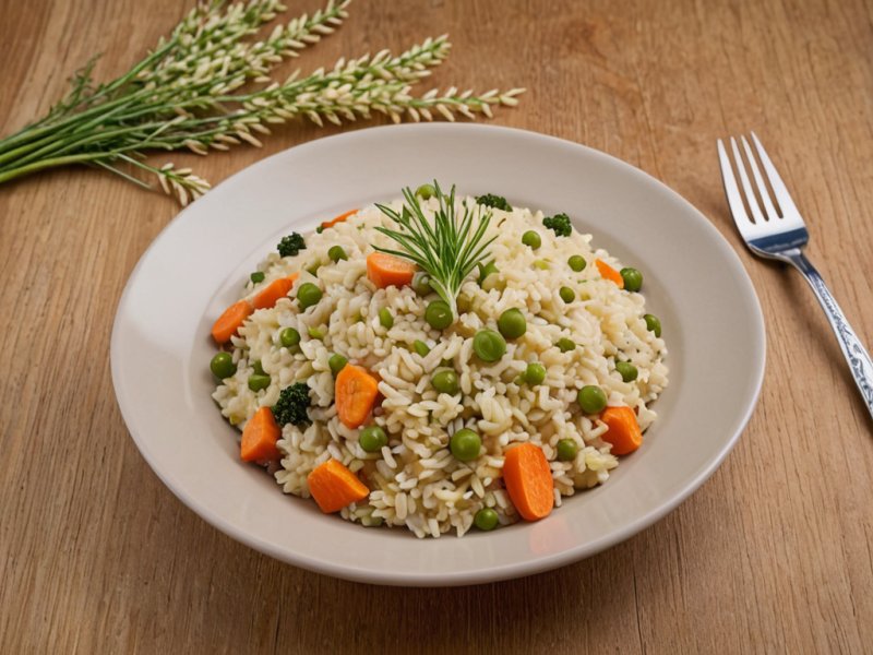 Risotto aux légumes de printemps