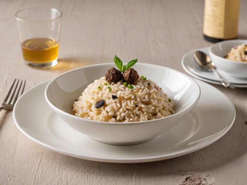 Risotto à l'artichaut et aux truffes