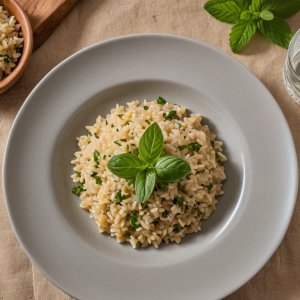 Risotto à la menthe