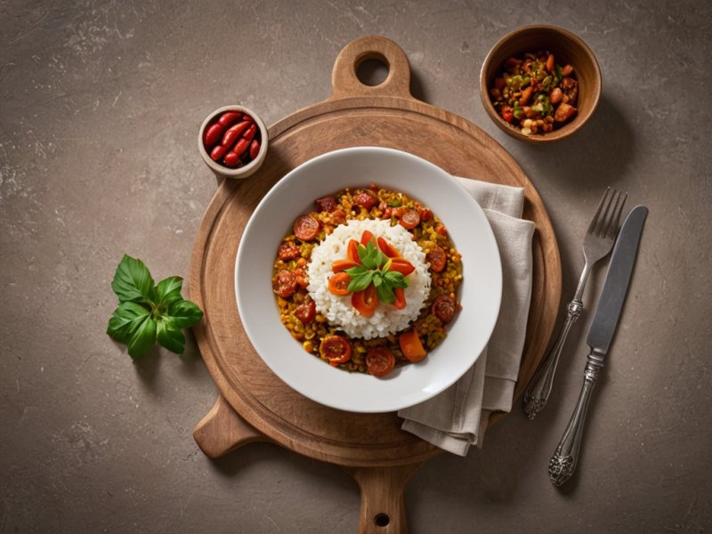 Riz aux poivrons et au chorizo