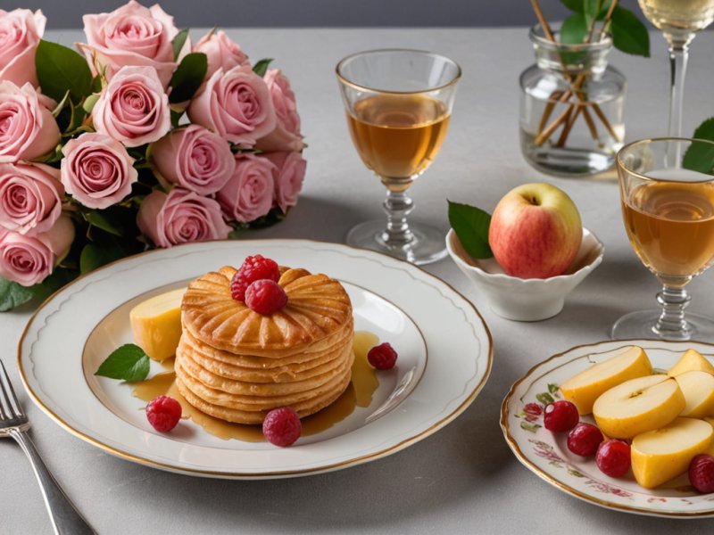 Roses feuilletées pommes