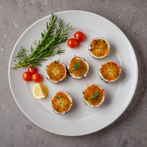 Roulés de bar aux Asters de la mer