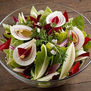 Salade au chou-rouge et endives