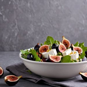 Salade chèvre chaud et figues