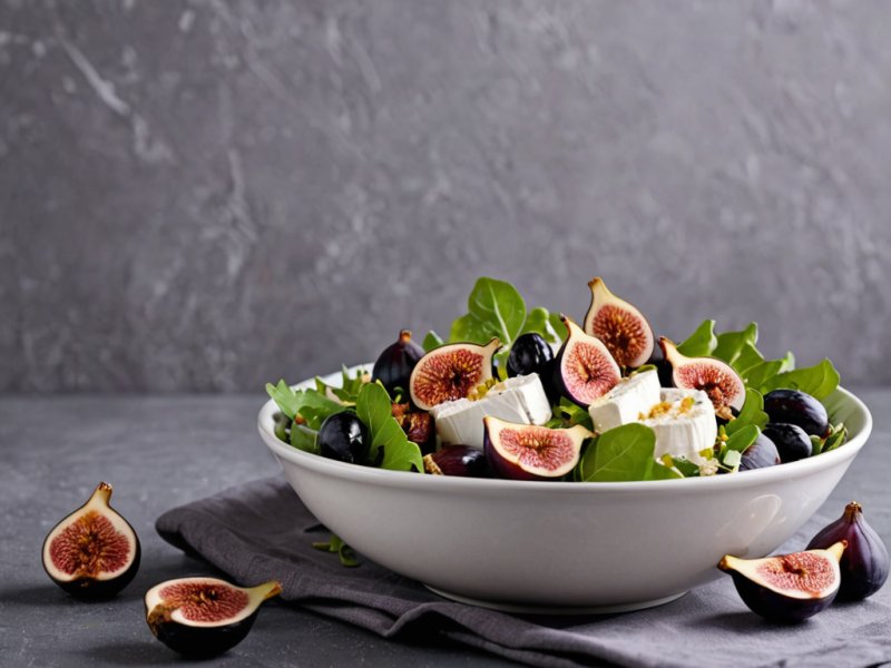 Salade chèvre chaud et figues