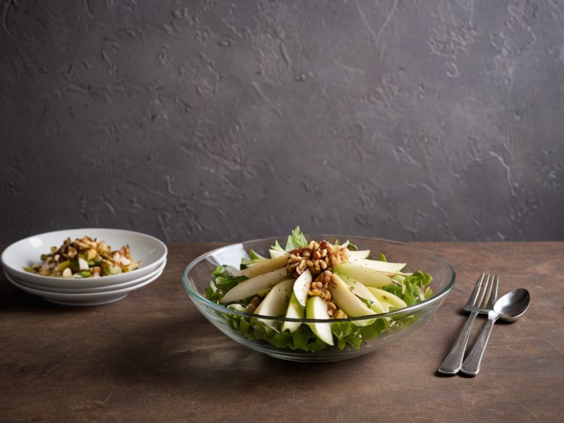 Salade d'endives aux noix et pommes