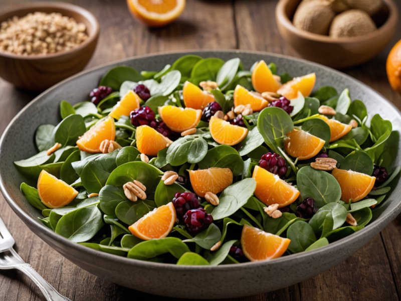 Salade d'épinards aux oranges