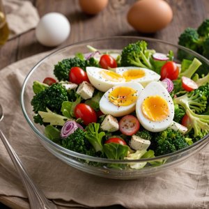 Salade de brocoli aux oeufs
