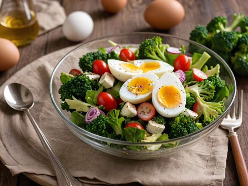 Salade de brocoli aux oeufs