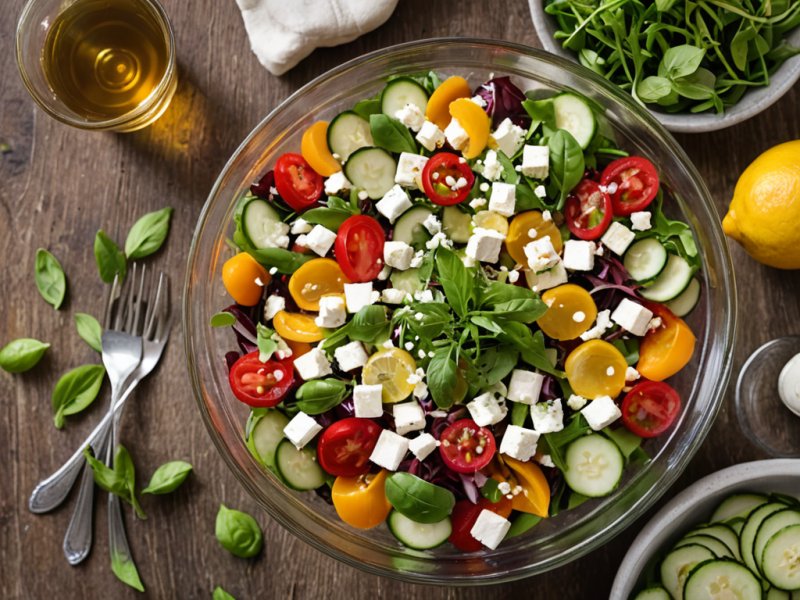 Salade de chou rouge et feta